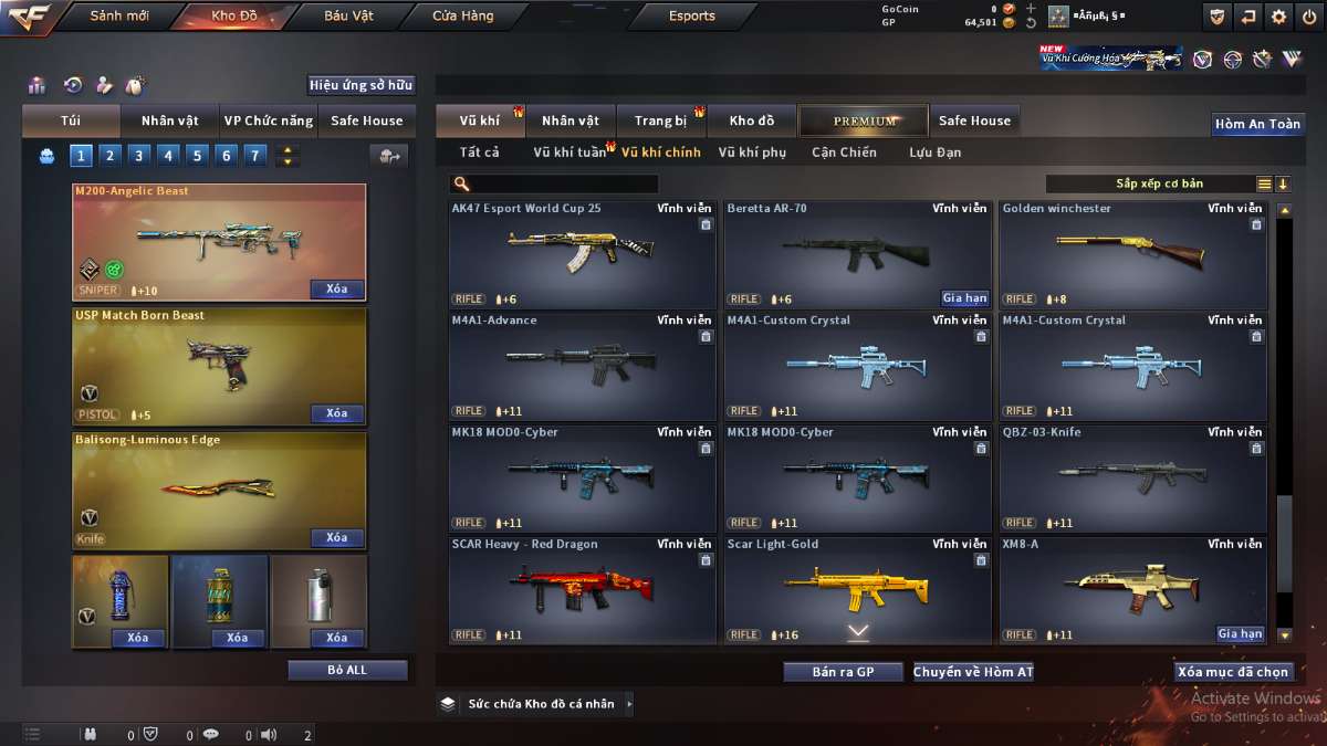 shop acc cf uy tin gia re